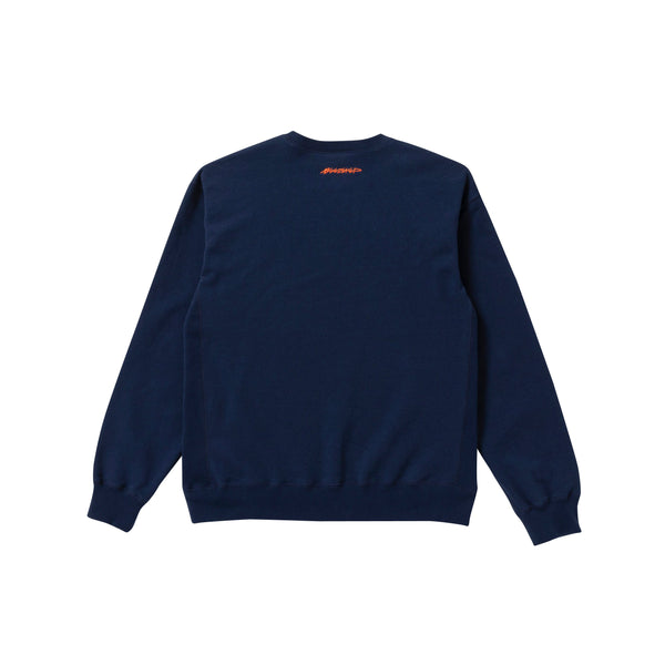 BEEZ-EYE-P STATEMENT CREW SWEAT NAVY