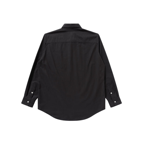 B EMBLEM OXFORD SHIRT BLACK