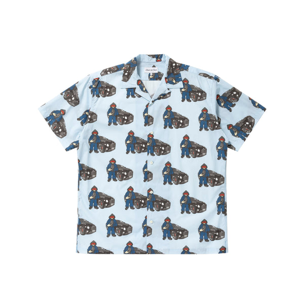 GT BOY Short Sleeve Shirt, Light Blue