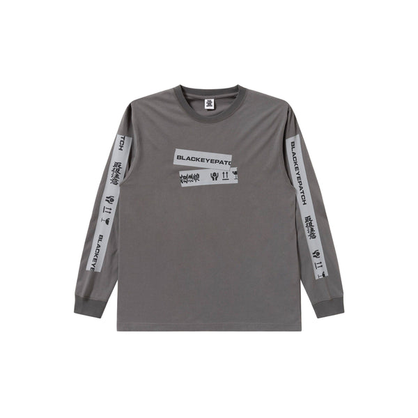 HWC TAPED L/S TEE CHARCOAL