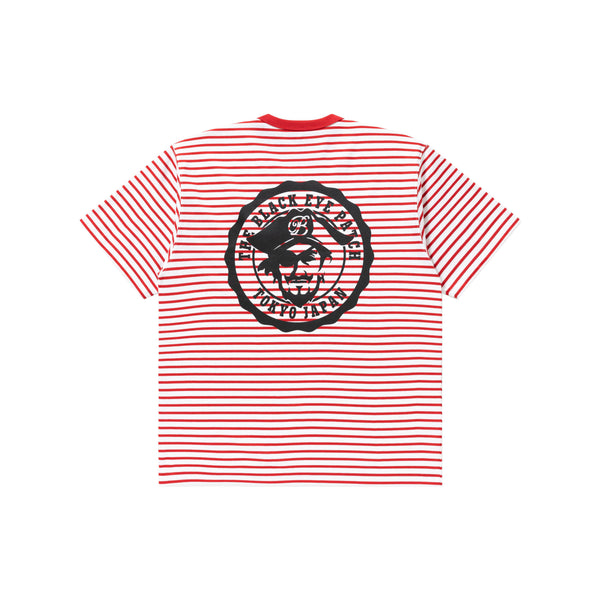 Pirate Logo Striped Tee (Red)