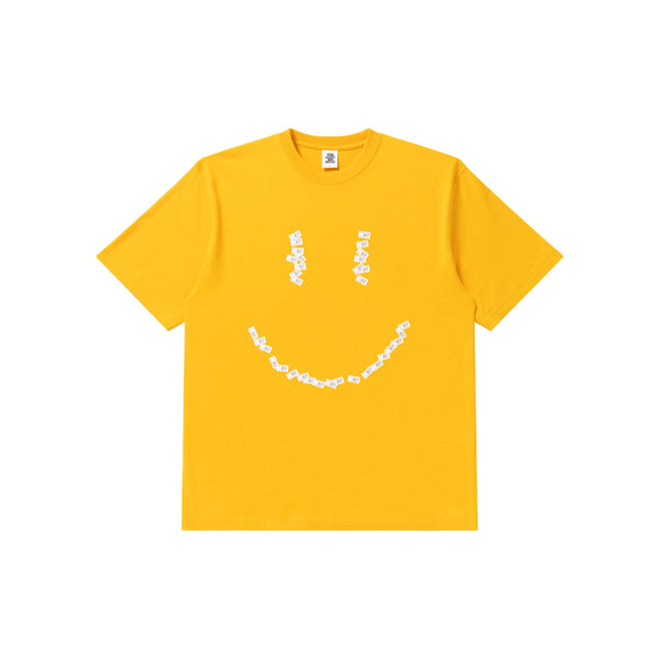 PRICE LABEL SMILE TEE YELLOW