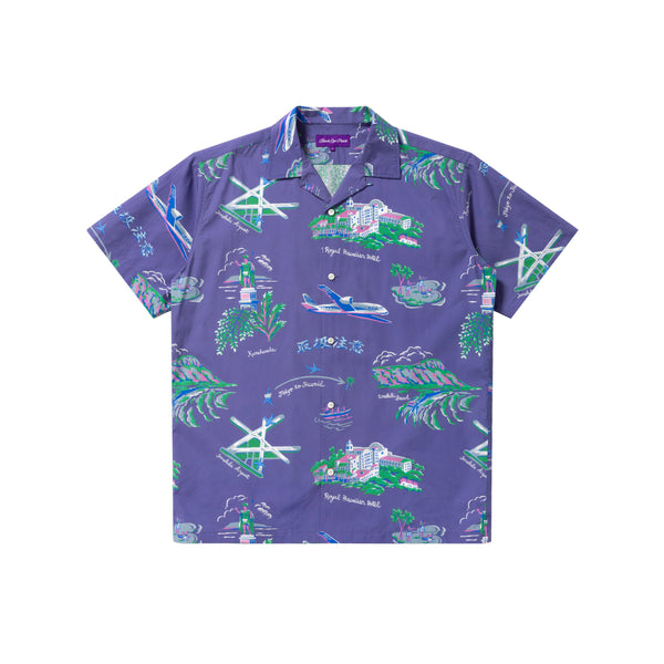 Souvenir Aloha Shirt, Purple