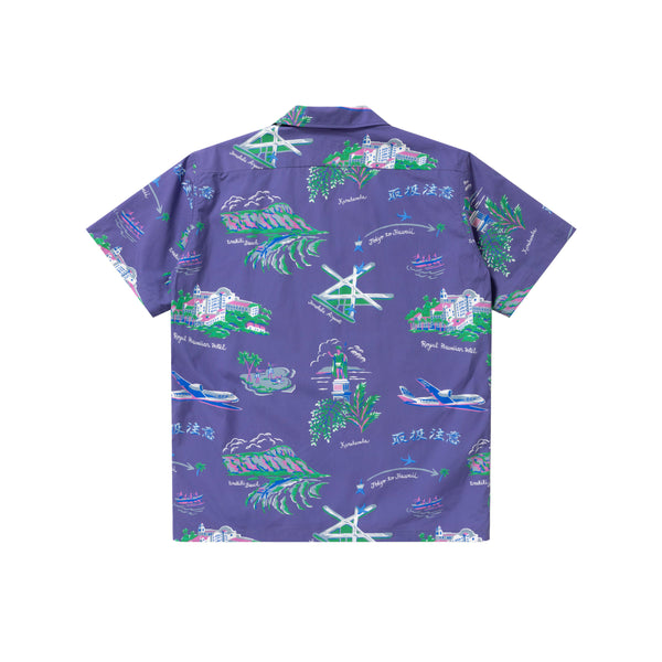 Souvenir Aloha Shirt, Purple