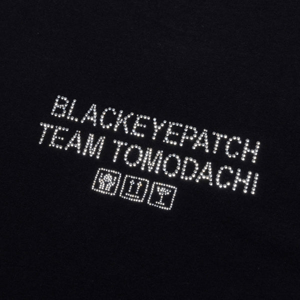 TEAM TOMODACHI HWC RHINESTONE TEE BLACK