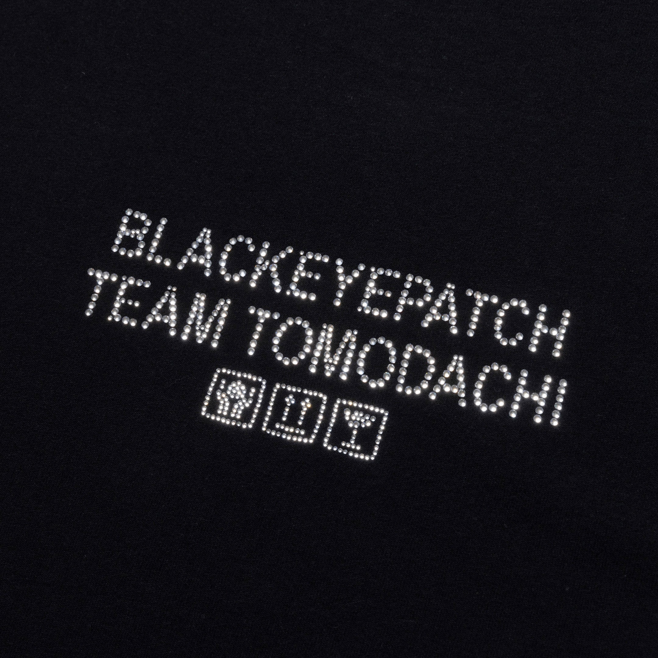 TEAM TOMODACHI LABEL RHINESTONE TEE BLACK – BlackEyePatch
