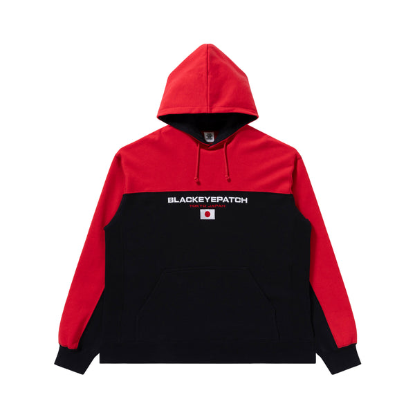 2 TONE JAPAN FLAG HOODIE RED