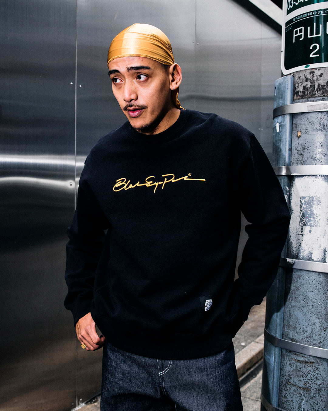 AUTOGRAPH LOGO CREW SWEAT BLACK – BlackEyePatch