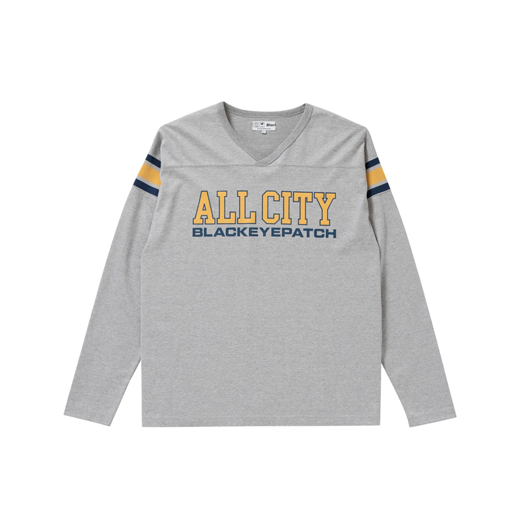 ALL CITY FOOTBALL HEAVY-WEIGHT TEE H.GRAY – BlackEyePatch