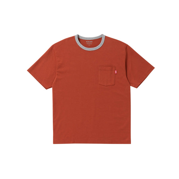HANDLE WITH CARE POCKET TEE BRICK