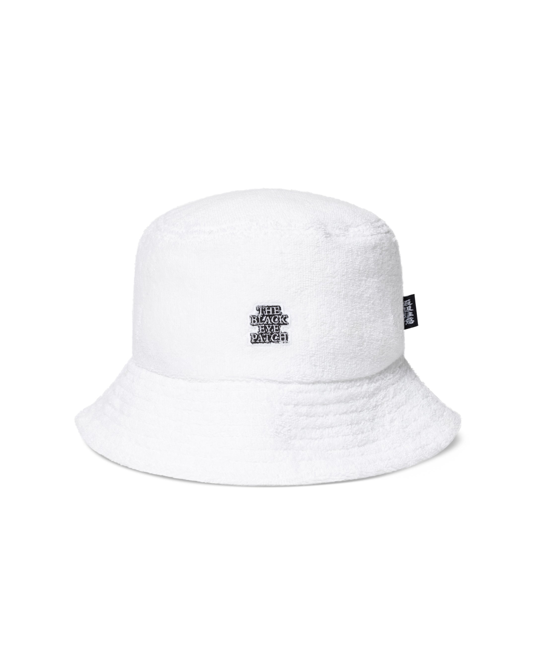 OG LABEL PILE BUCKET HAT WHITE – BlackEyePatch