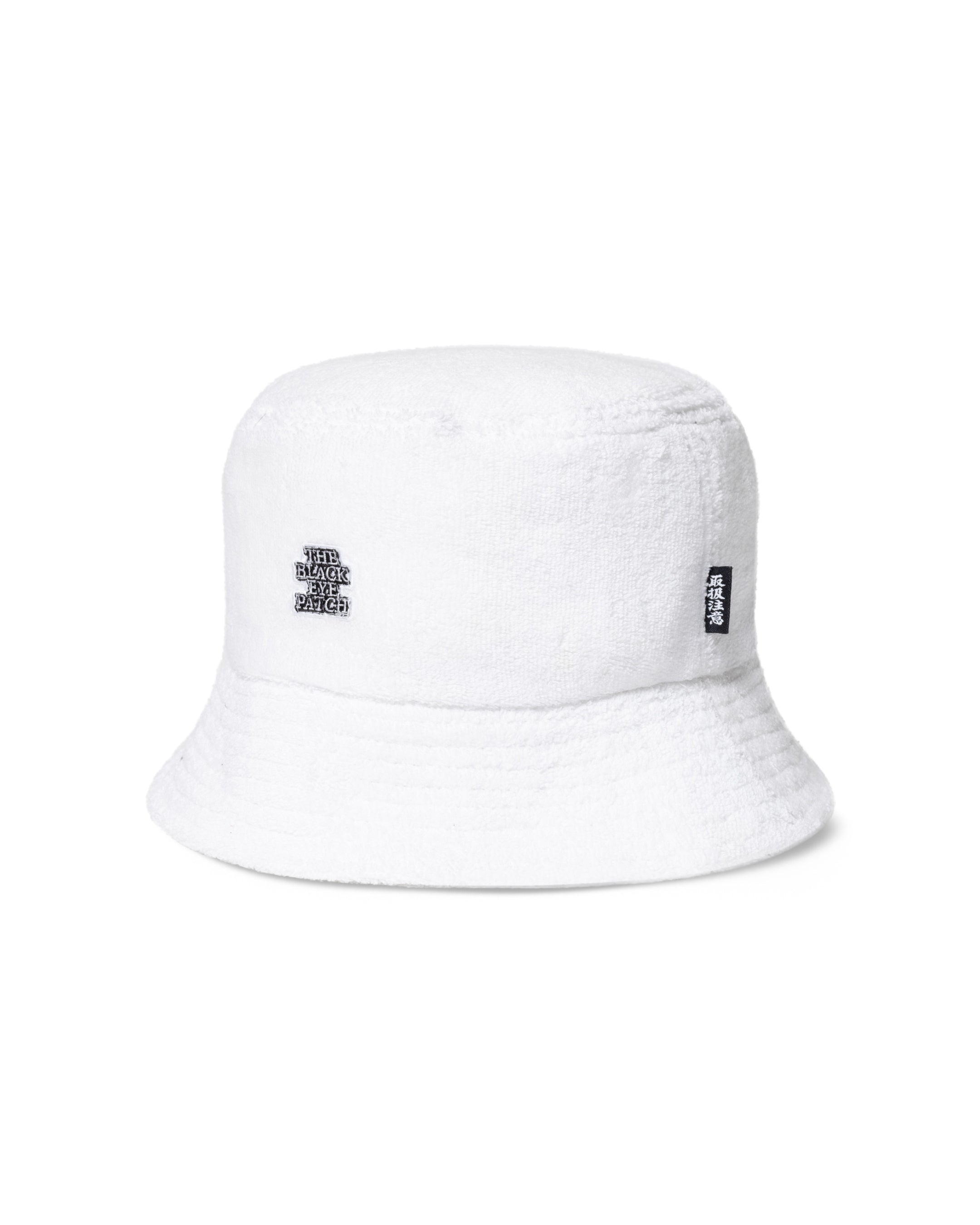 OG LABEL PILE BUCKET HAT WHITE – BlackEyePatch