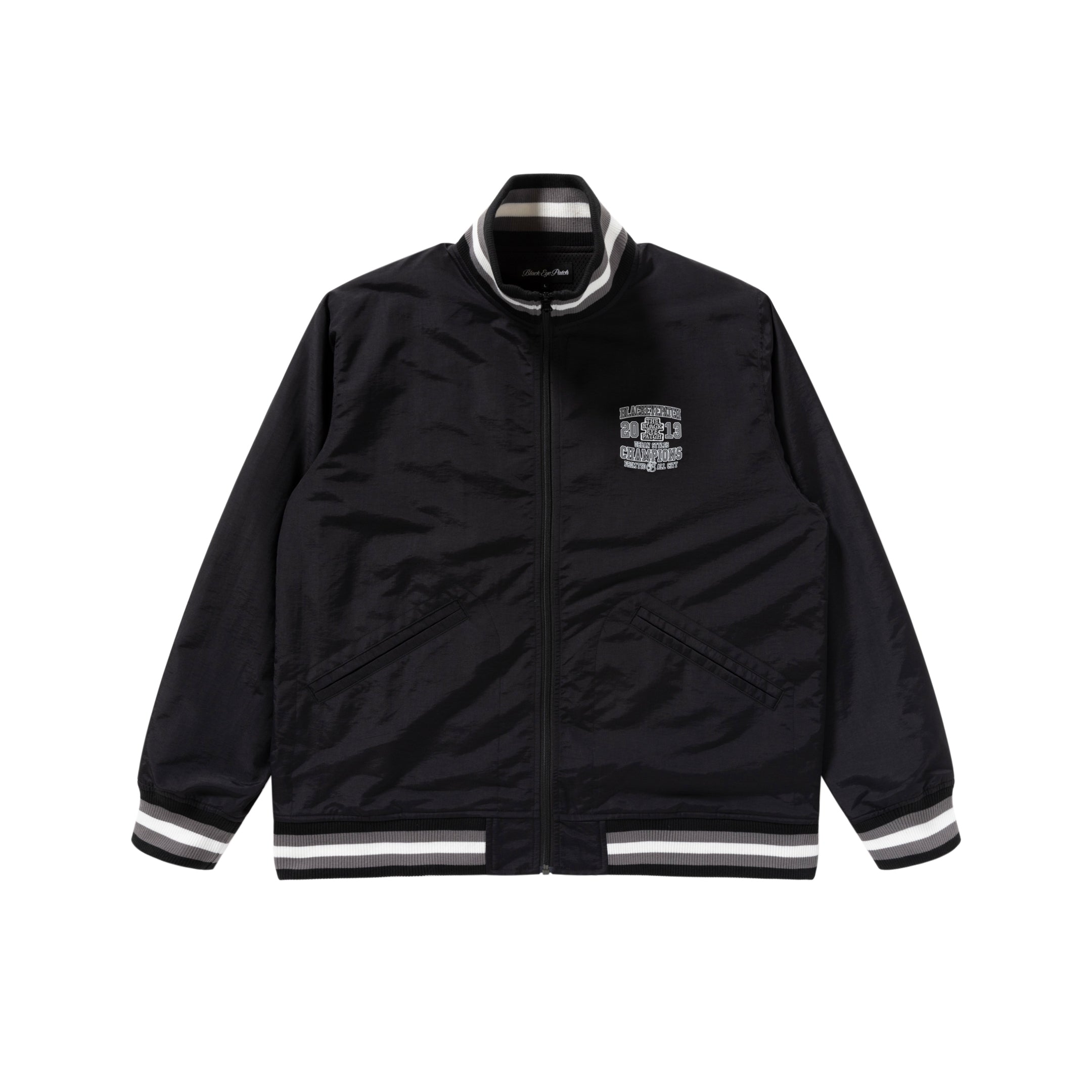 【SEABEES/シービーズ】 Nylon Jacket Black Mプラスジェイ