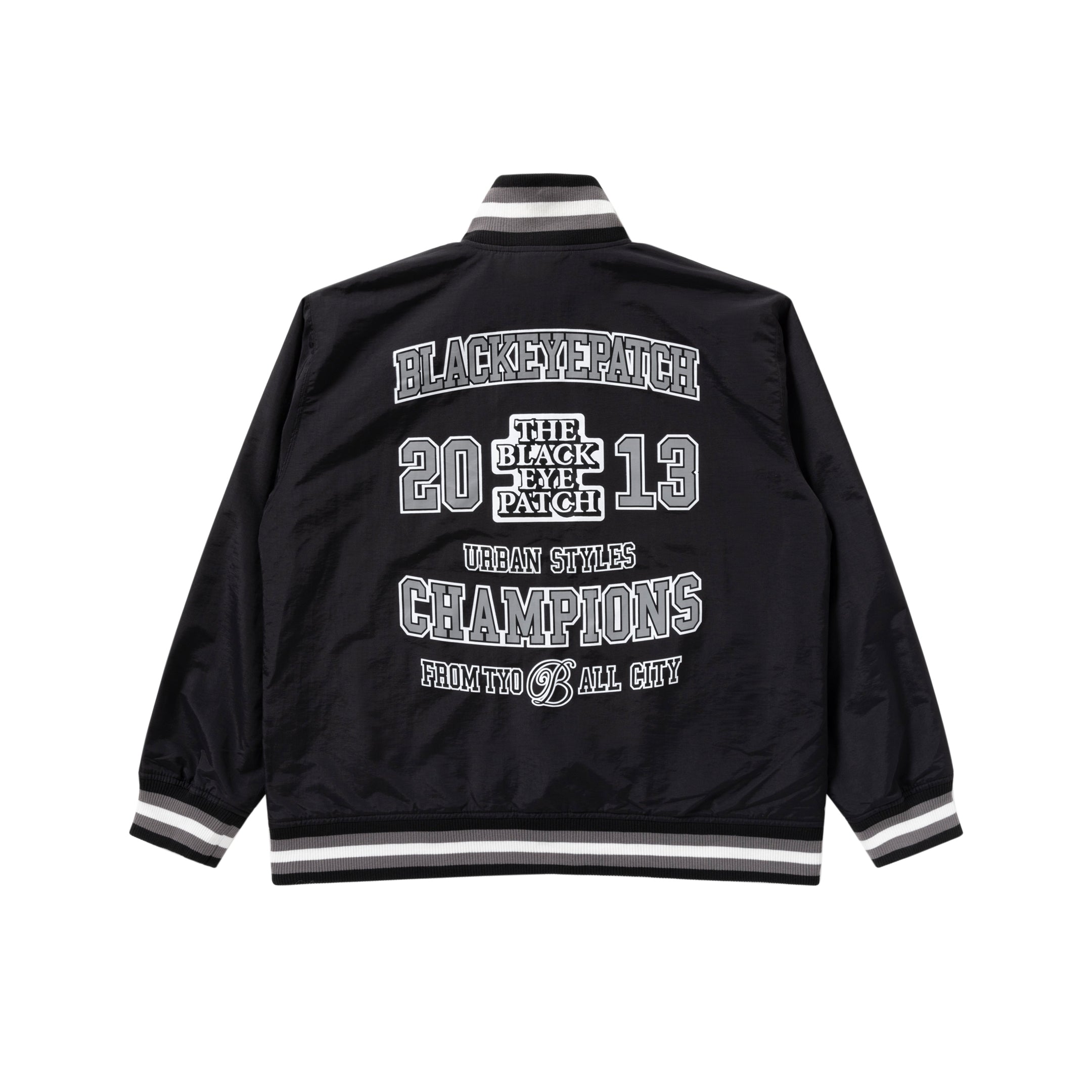 CHAMPIONS NYLON JACKET BLACK – BlackEyePatch