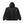 HANDLE WITH CARE HOODED FUR JACKET BLACK