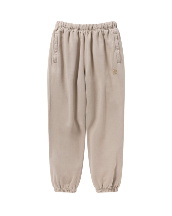 SMALL OG LABEL PIGMENT DYED SWEATPANTS BEIGE