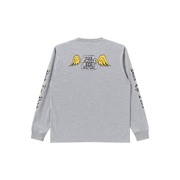 WINGED OG L/S TEE HEATHER GRAY