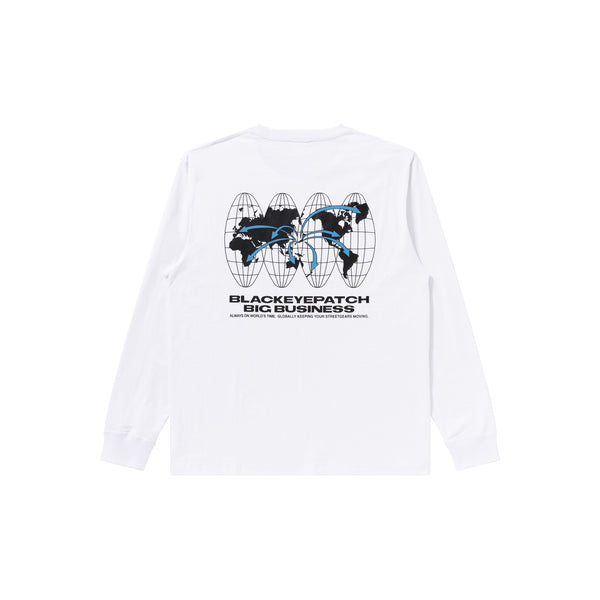 BIG BUSINESS L/S TEE WHITE