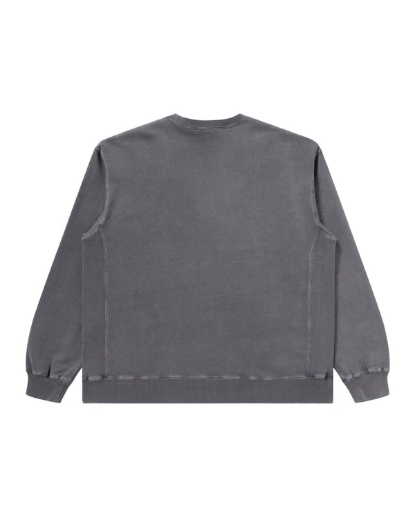 SMALL OG LABEL PIGMENT DYED CREW SWEAT CHARCOAL