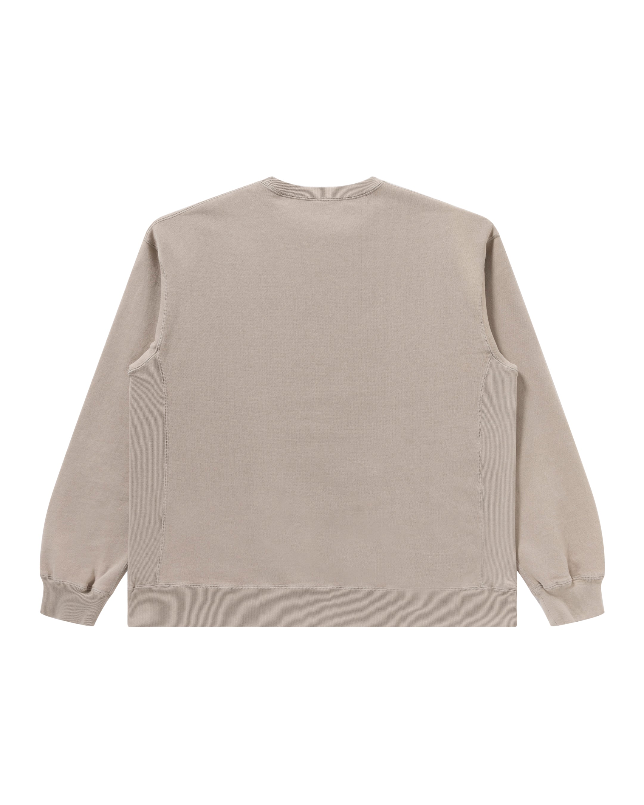 SMALL OG LABEL PIGMENT DYED CREW SWEAT BEIGE