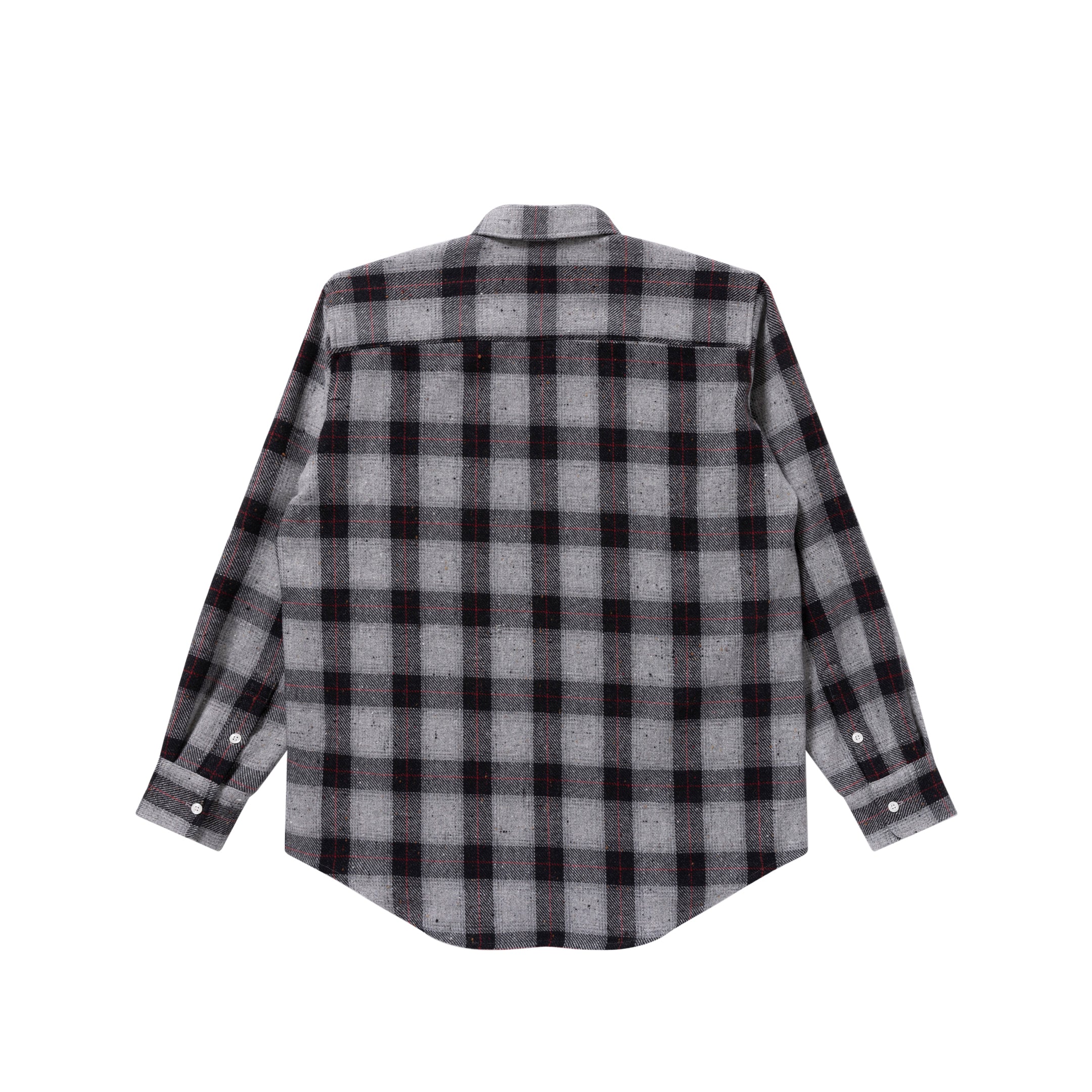 B EMBLEM CHECKED L/S SHIRT – BlackEyePatch