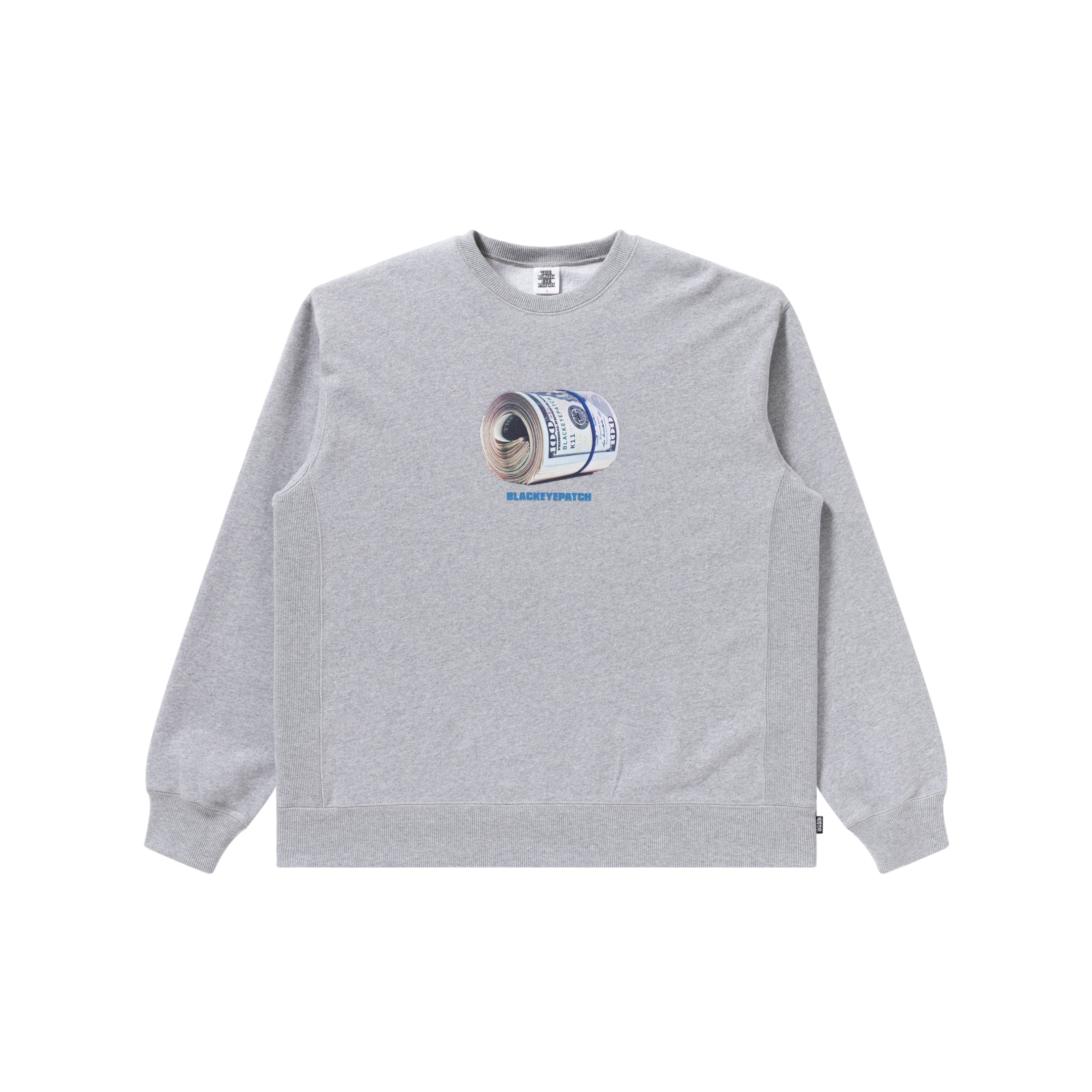 WHAT WE SELL CREW SWEAT HEATHER GRAY