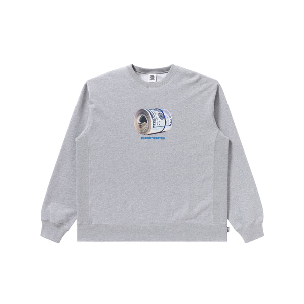 WHAT WE SELL CREW SWEAT HEATHER GRAY