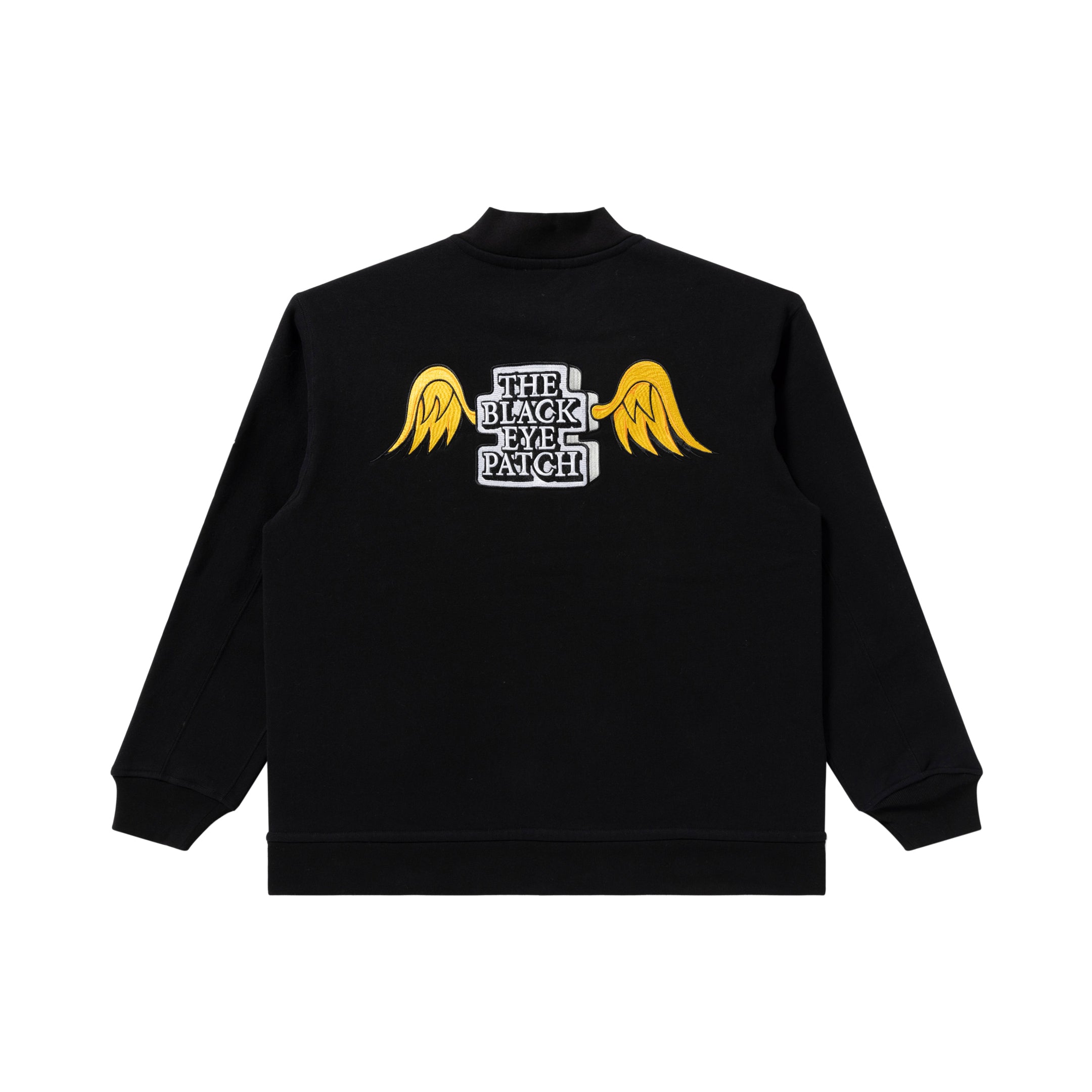 WINGED OG SWEAT STADIUM JACKET BLACK – BlackEyePatch