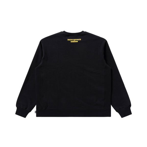 HORSEPOWER LOGO CREW SWEAT BLACK