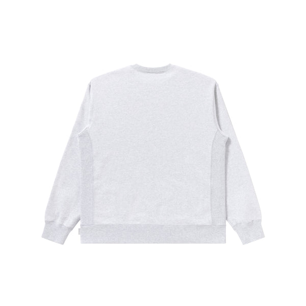 SMALL OG LABEL DECO CREW SWEAT ASH