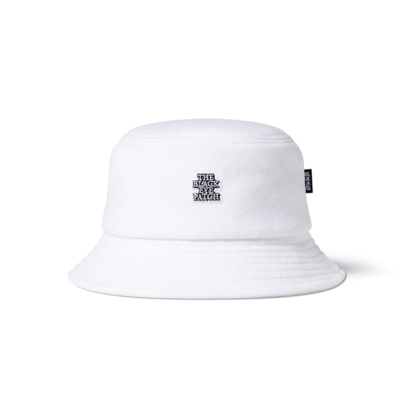 OG LABEL FLEECE BUCKET HAT WHITE