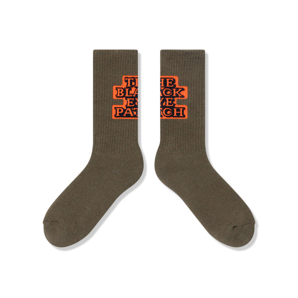 OG LABEL SOCKS OLIVE