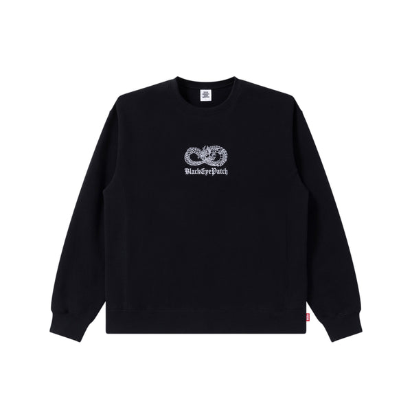 CHINATOWN STORE CREW SWEAT BLACK