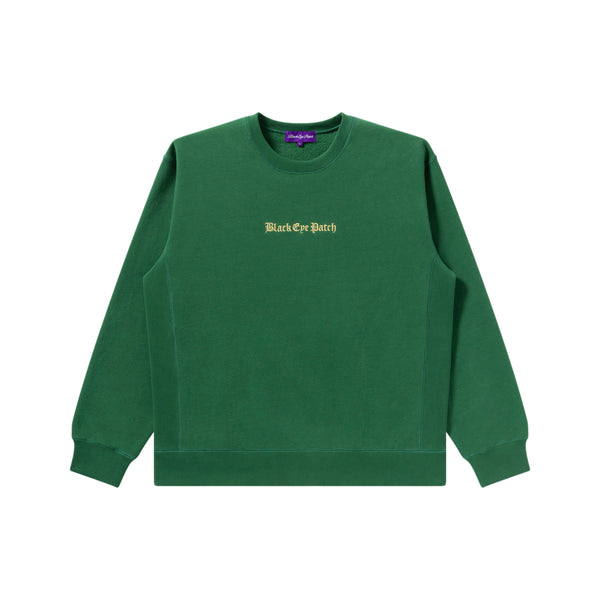 OE LOGO CREW SWEAT GREEN