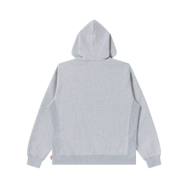 HWC LABEL HOODIE HEATHER GRAY