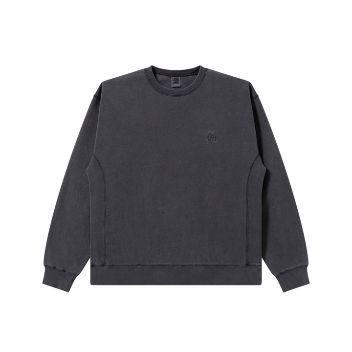 Small OG Label Pigment Dyed Crew Sweat, Black