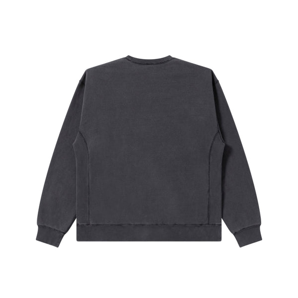 SMALL OG LABEL PIGMENT DYDED CREW SWEAT BLACK