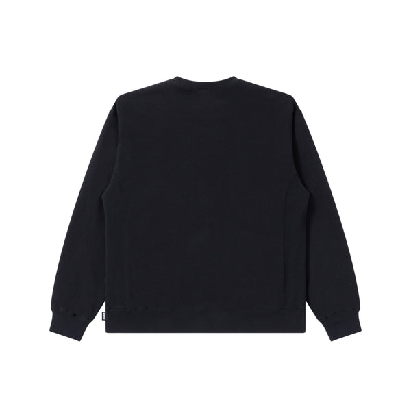 HERALDIC COLLEGE CREW SWEAT BLACK