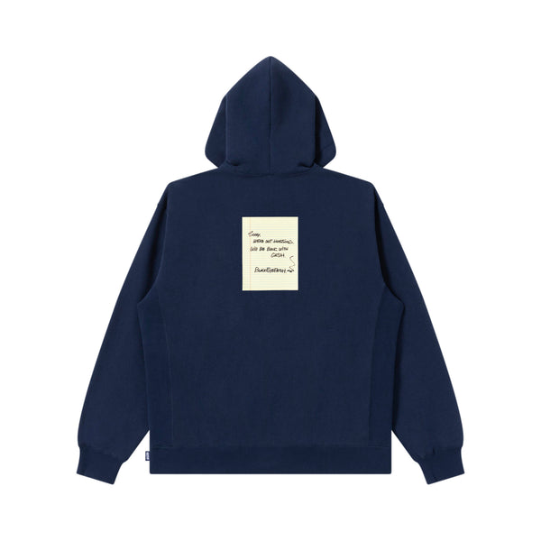 NOTEPAD OG LABEL HOODIE NAVY