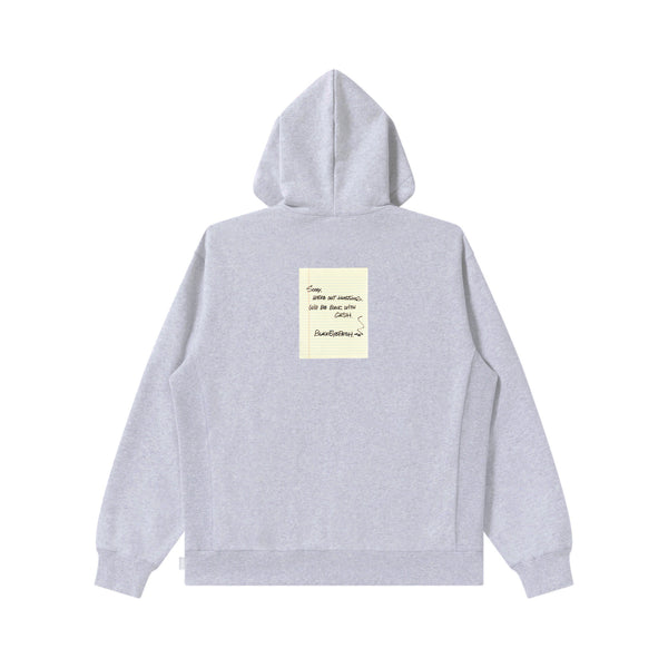 NOTEPAD OG LABEL HOODIE HEATHER GRAY