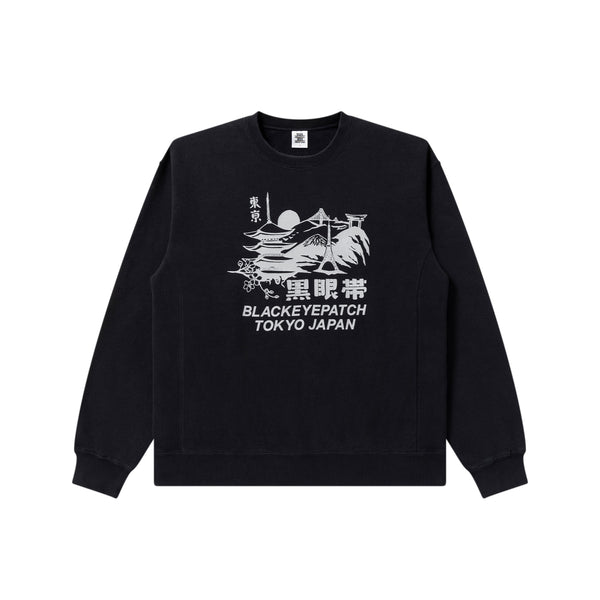 TOKYO SOUVENIR CREW SWEAT CHARCOAL