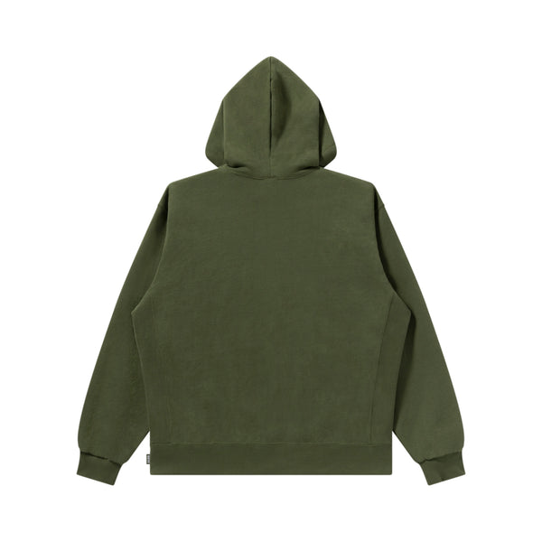 SMALL OG LABEL HEAVYWEIGHT HOODIE OLIVE