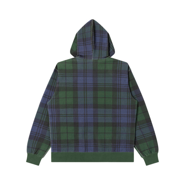 CROWN LOGO CHECKED HOODIE