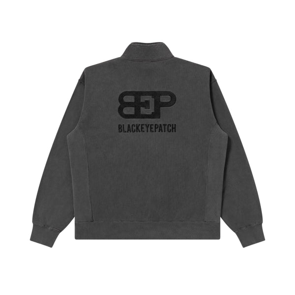 SUPERCAR LOGO HALF ZIP SWEAT CHARCOAL