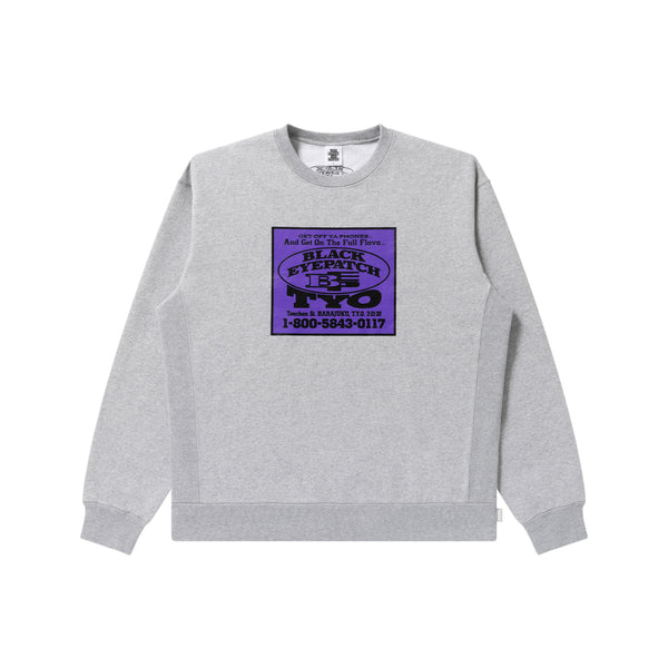 FULL FLAVA CREW SWEAT HEATHER GRAY