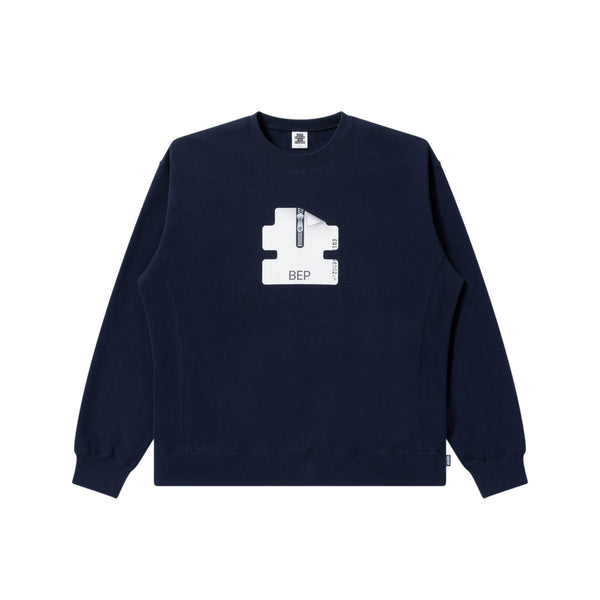 OG ZIP FILE CREW SWEAT NAVY