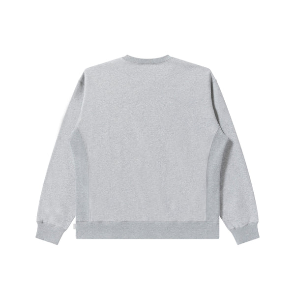 OG ZIP FILE CREW SWEAT HEATHER GRAY