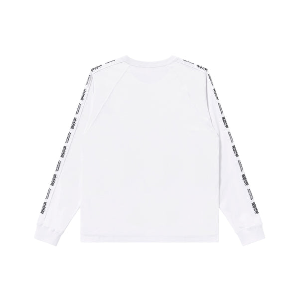 HWC EMBROIDERED RAGLAN L/S TEE WHITE