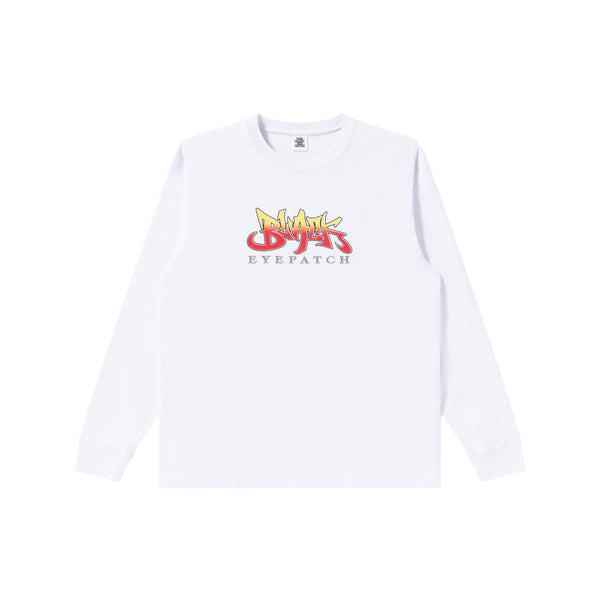 BLAZED LOGO L/S TEE WHITE