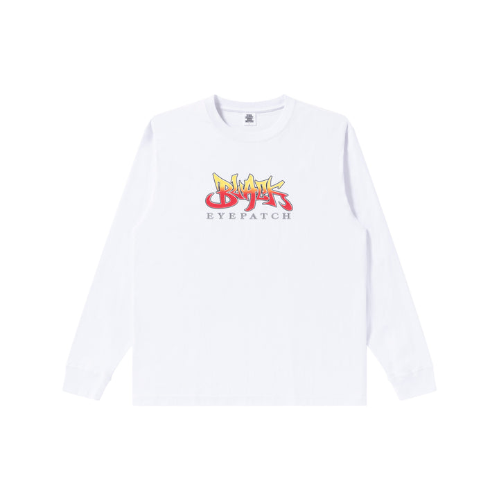 BLAZED LOGO L/S TEE WHITE
